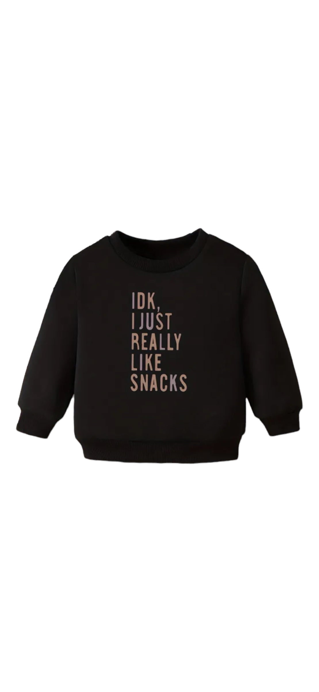 Idk i just really like snacks sweater