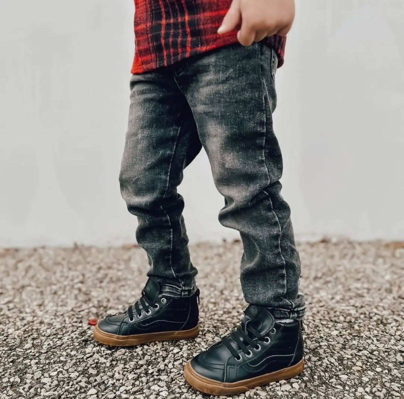 stretch denim pants