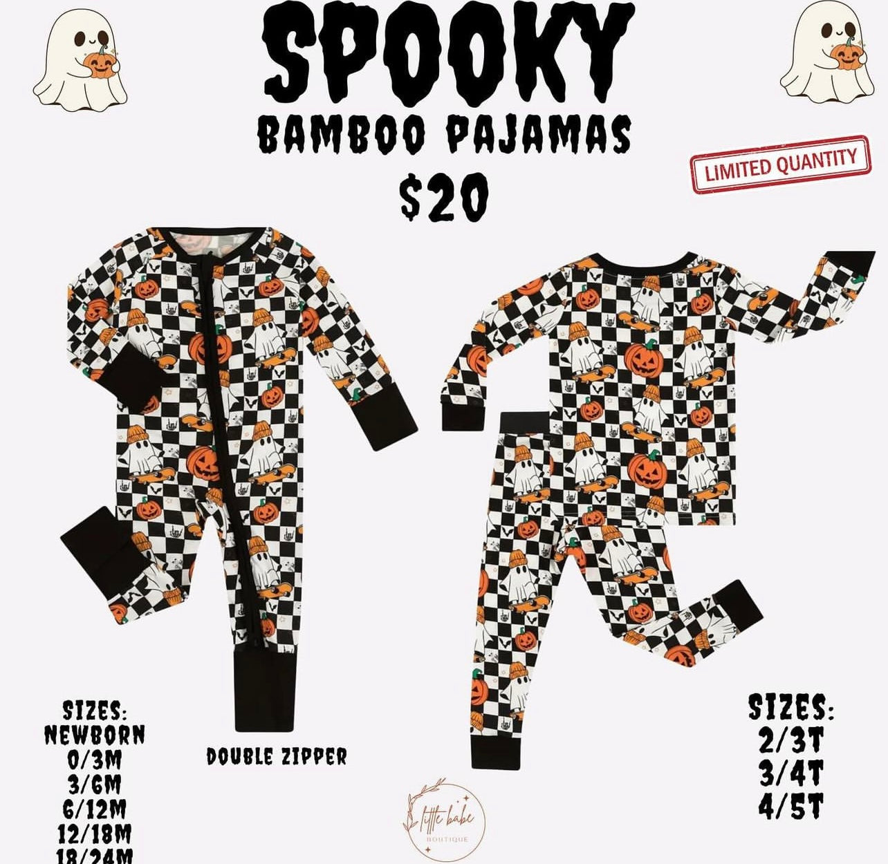 spooky bamboo pjs