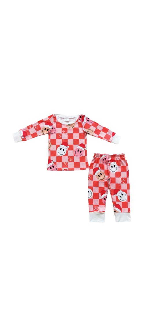 smiley checkered set