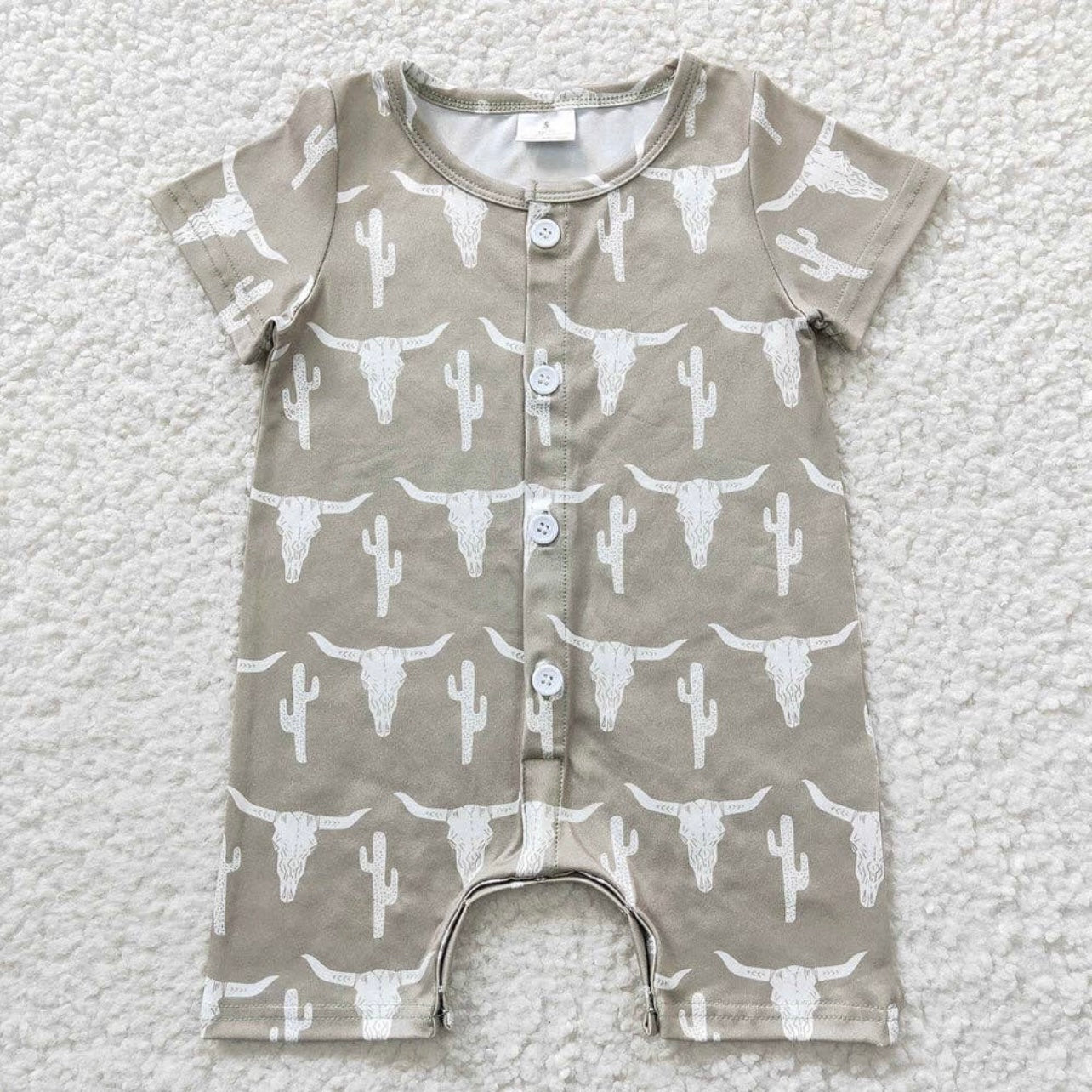 Cow skull romper
