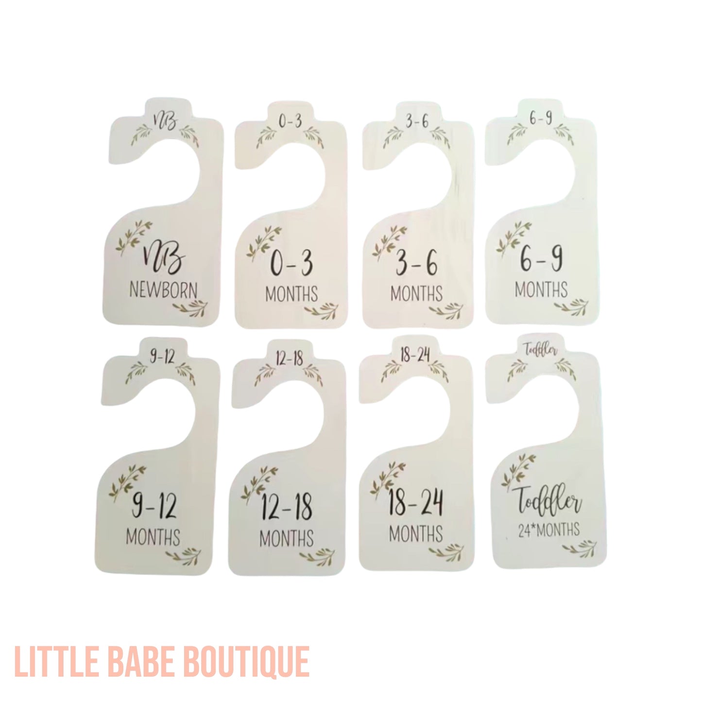 wooden baby closet organizer