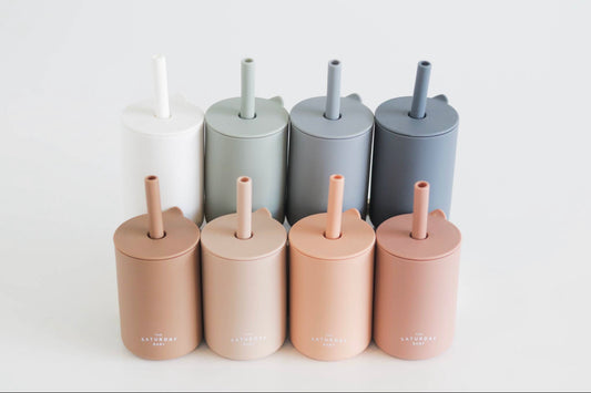 Silicone Baby straw cup